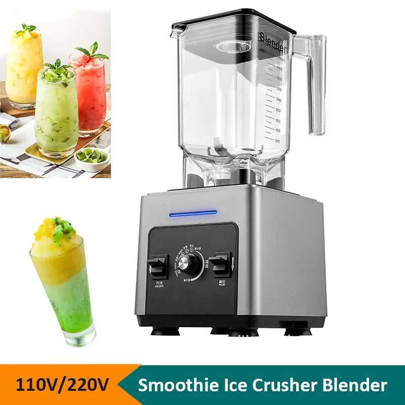 110V 220V Professional Electric Multi-functional Ice Smoothie Crusher Fruit Mixer Juice Blender Slush Machine