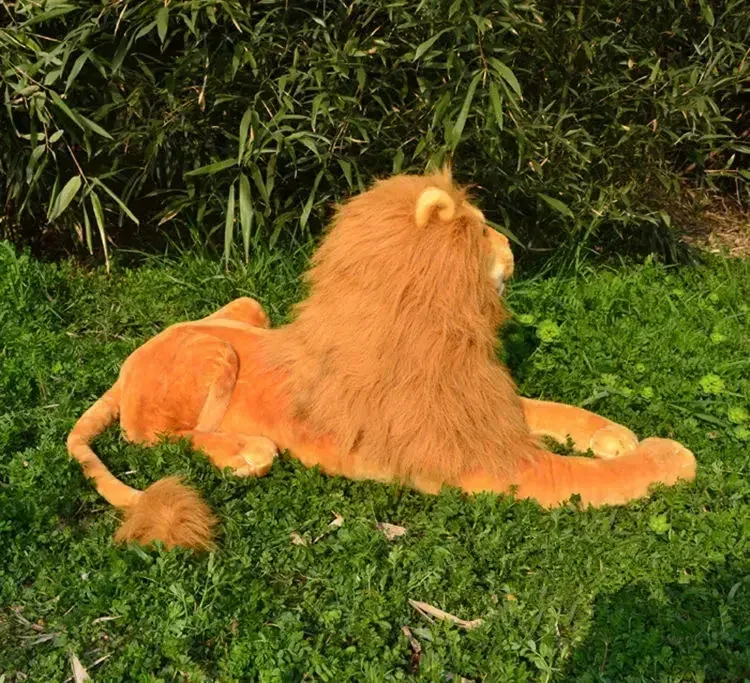 VIP Grande 29 cm 85 cm Re Leone Adulto Simba Peluche ripiene bambola giocattolo simulazione animale incline modello leone Divano letto Cuscino regalo per bambini