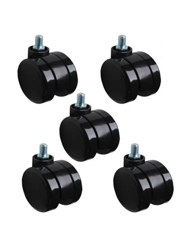 

(5 Packs) 2.5 Inch Computer Chair Caster Universal Wheel Office Accessories Swivel Pulley Roller