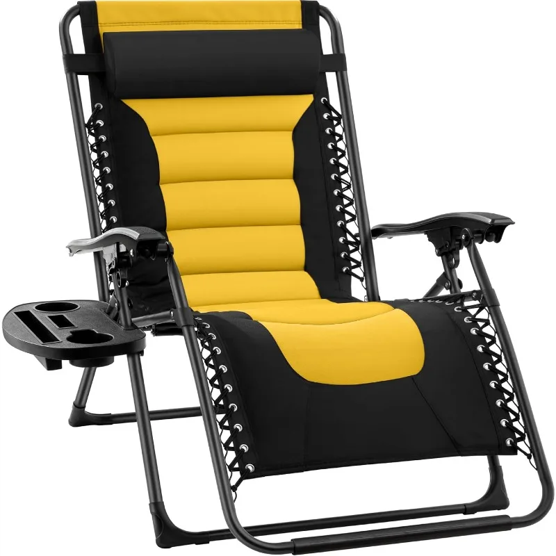 

Best Choice Products Oversized Padded Zero Gravity Chair, Folding Outdoor Patio Recliner, XL Anti Gravity Lounger for Backyard