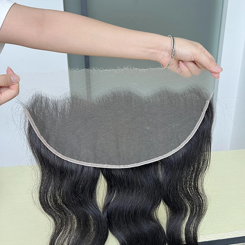 13x6 HD Lace Frontal Body Wave Pre Plucked HD Body Only Natural Black 100% Human Hair