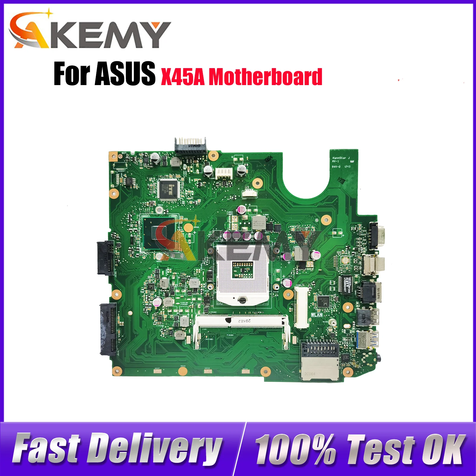 

Материнская плата для ноутбука X45A для ASUS VivoBook X45A X45A, материнская плата для ноутбука Цей товар в наличии, 100% тестирование, ОК, быстрая доставка