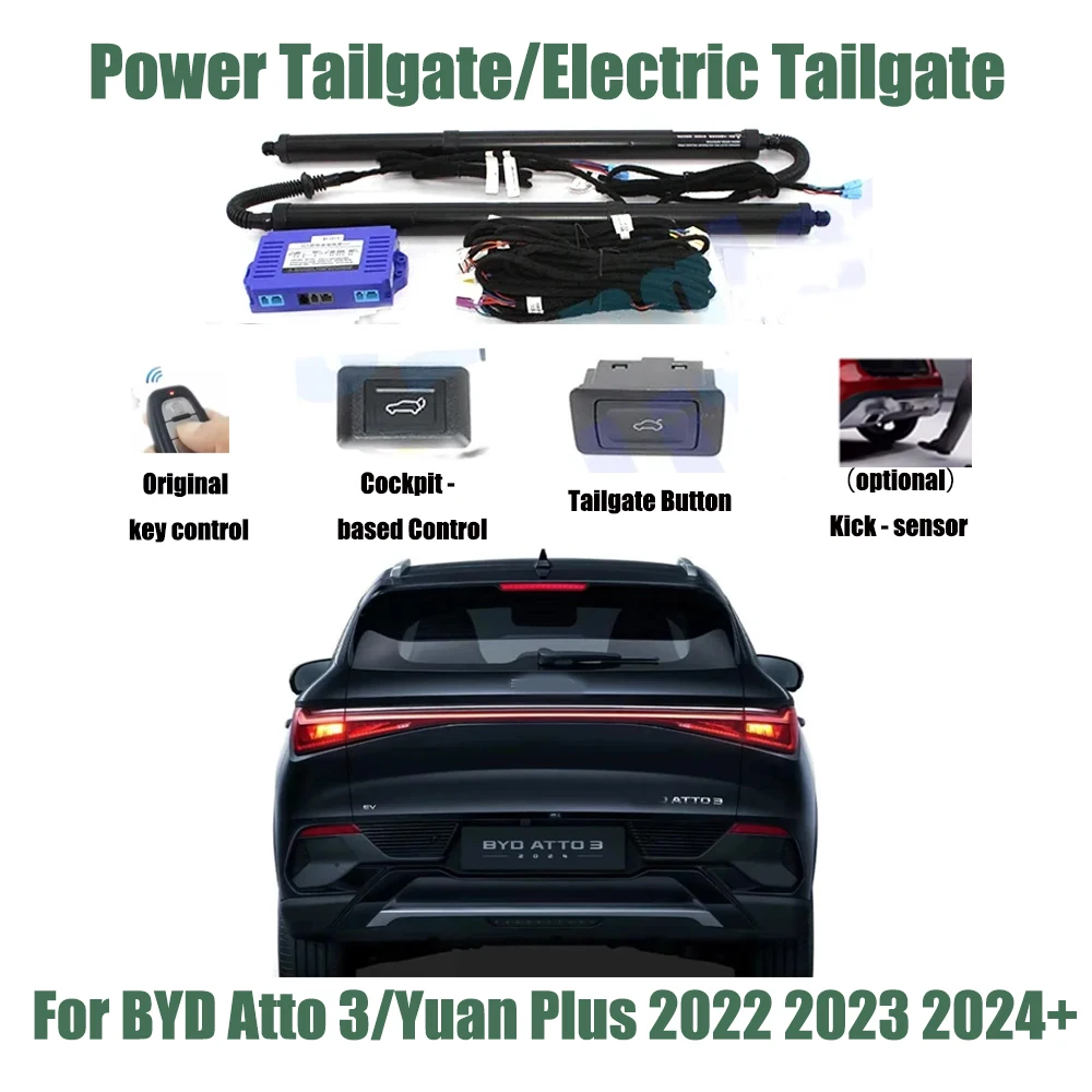 For BYD Atto 3/Yuan Plus 2022 2023 2024+ Car Automatic Lifting kit Opening Trunk Intelligent Electric Lift Tailgate