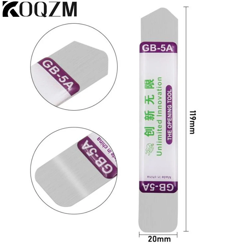 2/5Pcs Open Repair Tool Kit For Mobile Phone Electronic Broken Screen Glue Removal Metal Flat Spudger Soft Blade Pry Bar