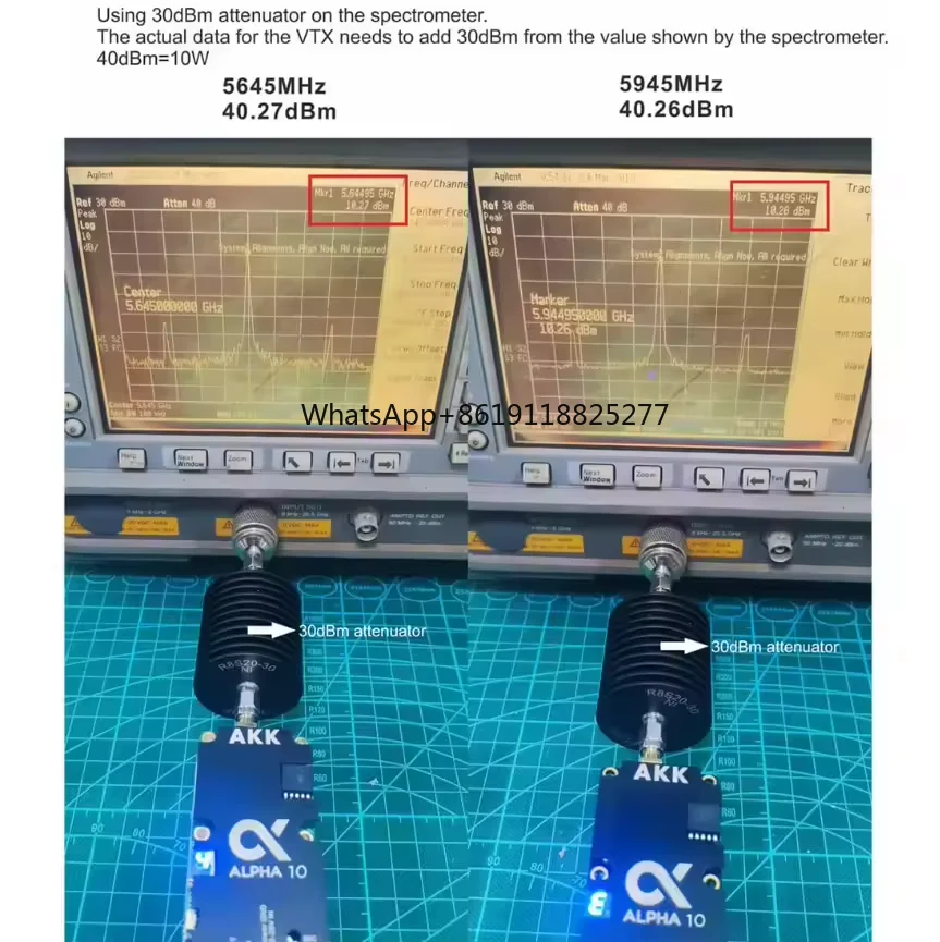 AKK Alpha 10 10 W VTX 5,8 GHz 80 kanałów 10 W Przełączany nadajnik wideo FPV Obsługa inteligentnego dźwięku