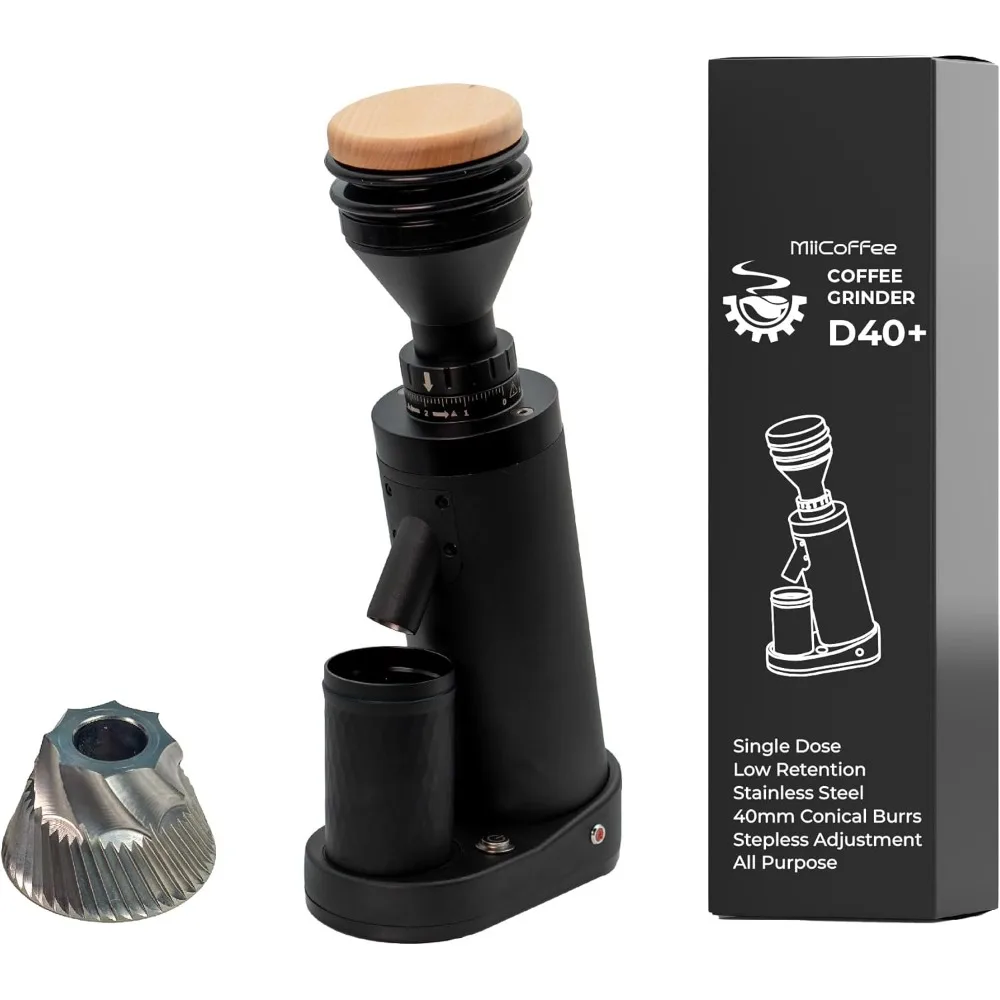 

Black 40mm Single-Dose Coffee Grinder