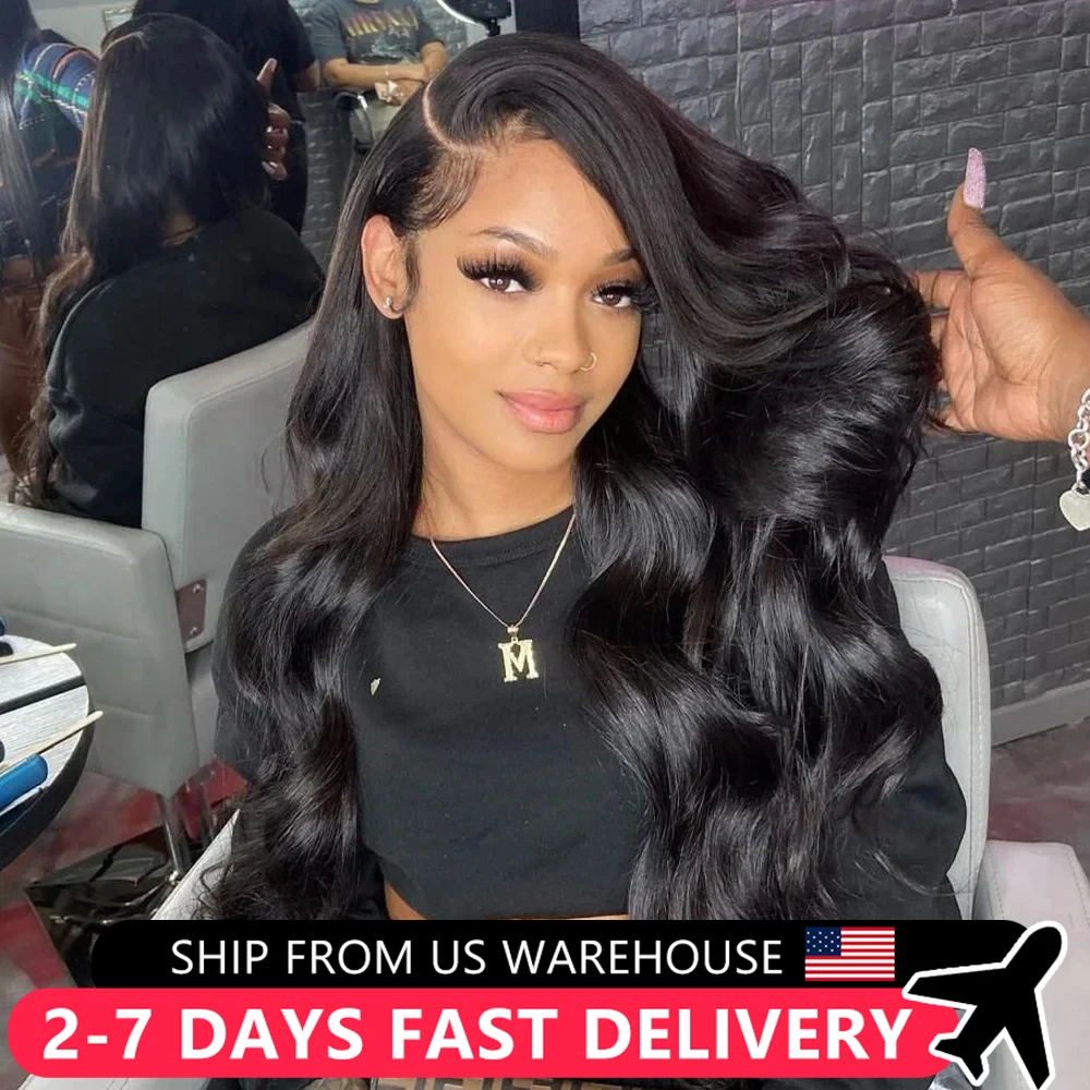 New Glueless Wig Body Wave 180% 13x4 13x6 HD Transparent Lace Front Wig Pre Plucked 5x5 4x6 Pre Cut Lace Closure Wig Human Hair