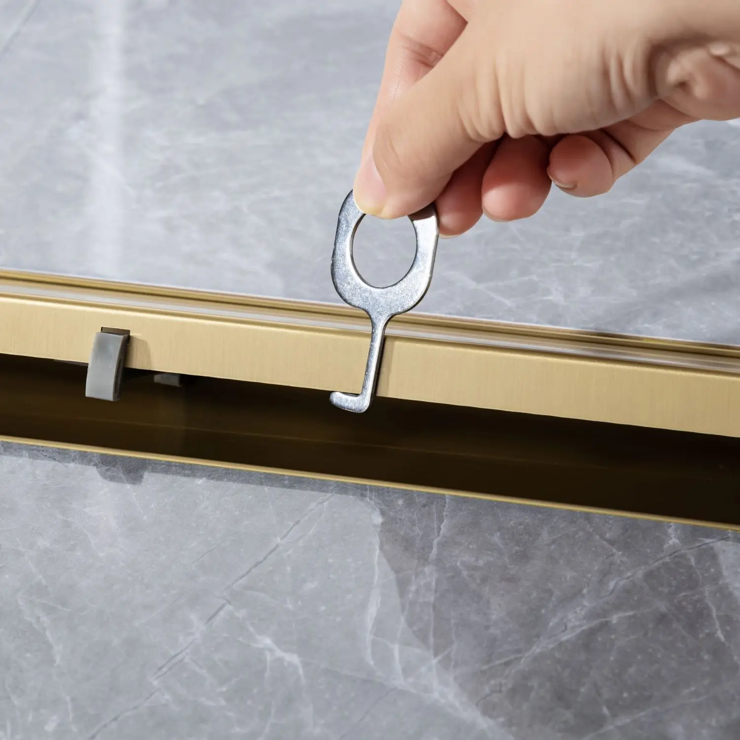 7001LSJ-24 Duschablauf mit linearem Gitter