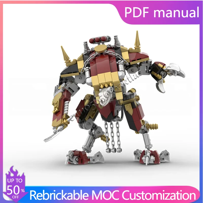 

519 PCS MOC Creative Customize Combat Robot Modular Building Blocks Model Educational DIY Assembly Toy For Boys Christmas Gift