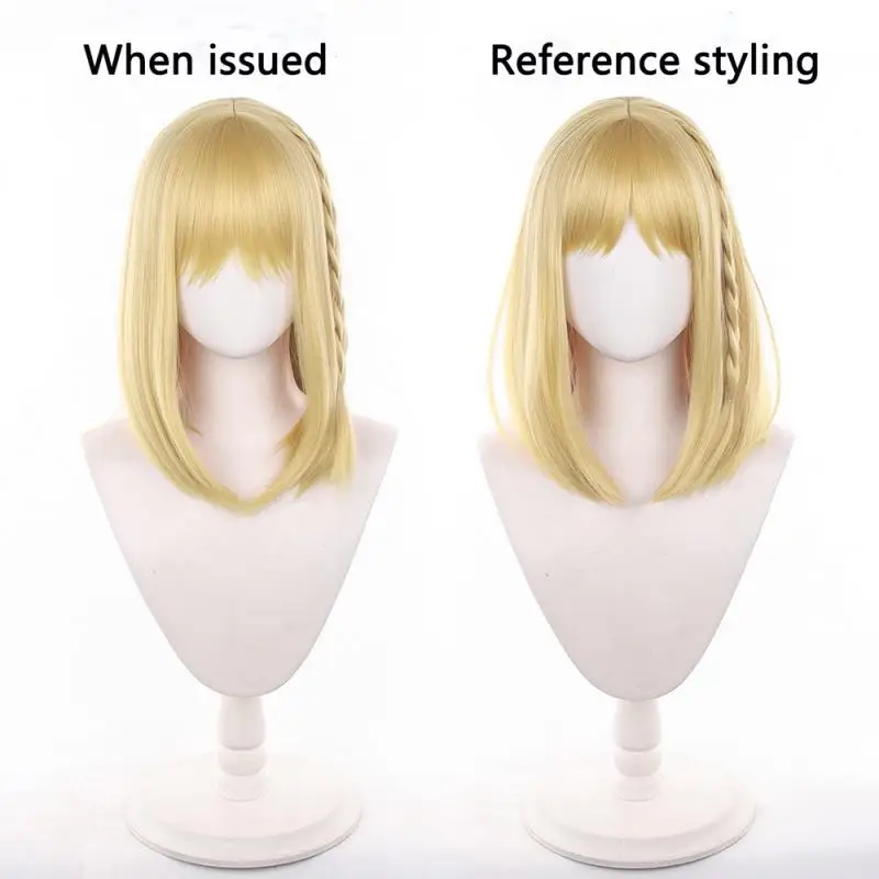 Fates/Trange Fake Sajyo Ayaka Cosplay-Perücken, Cosplay-Kostüme, Kopfbedeckung, 40 cm lang, Simulation der Kopfhaut, dicke, gemischte, bauschige Langhaar-Perücken – Detail 1
