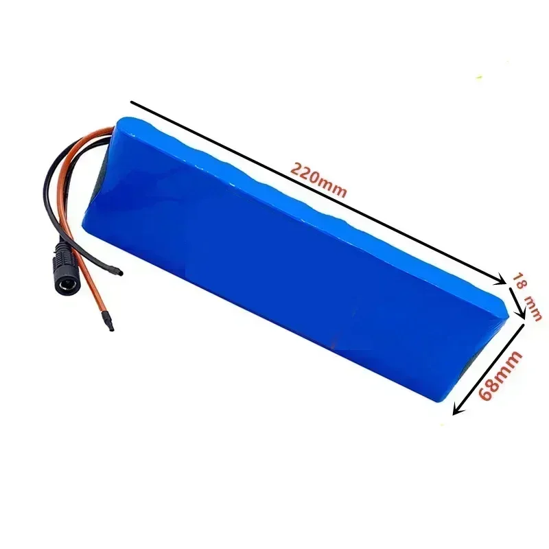 Paquete de batería de litio 25,2 V 24V 6S2P 8000mAh 18650 con BMS para bicicleta eléctrica, ciclomotor, interfaz opcional