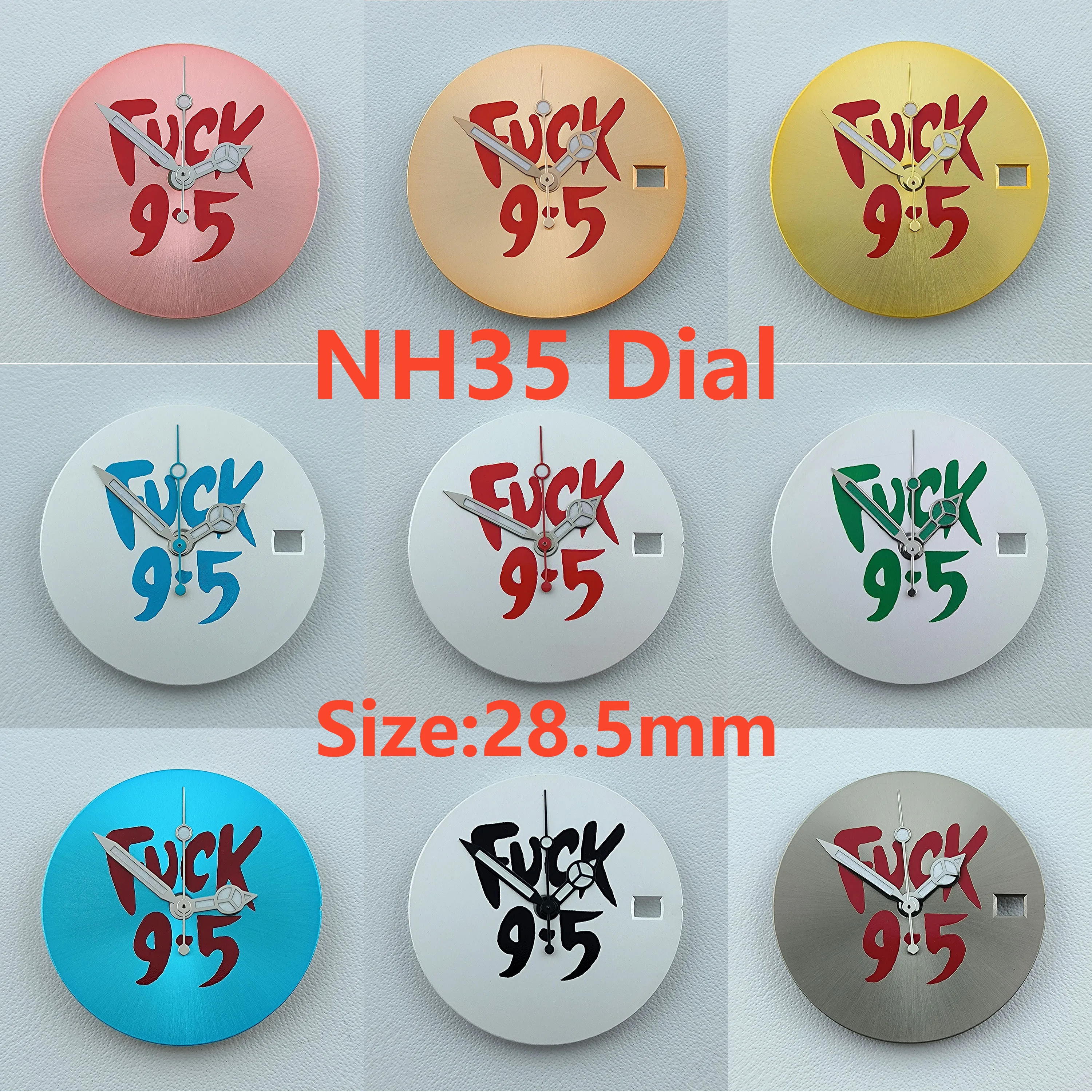

New 28.5mm NH35 dial Custom logo No luminous Dial watch dial suitable for NH35 NH36 movement watch accessories repair tools