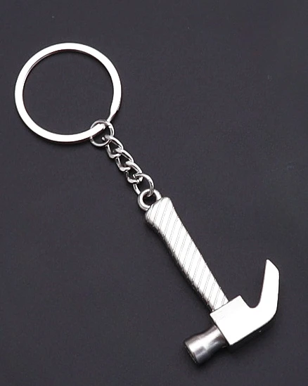 Patterned nail hammer Keychains For Men Car Bag KeyRing Outdoor Combination Tool Portable Mini Utility Pocket key chains