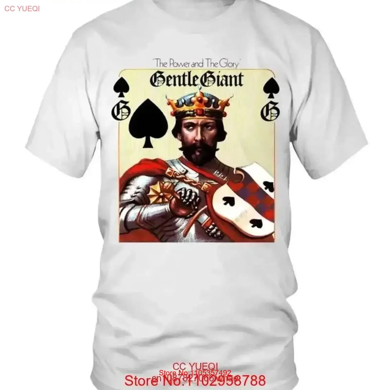 Camiseta PGSR WT GENTLE GIANT THE POWER AND GLORY Tamanho S a 5XL Vintage Lavada Estilosa Roupa de Designer Masculina Top para Uso Diário