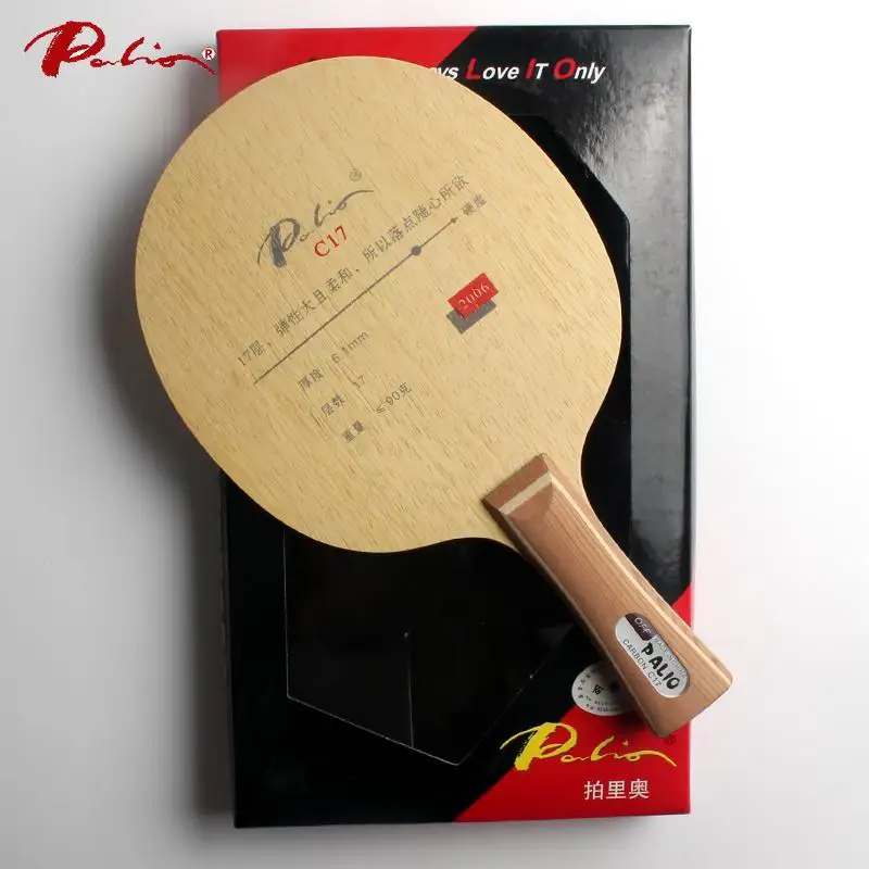 Palio C17 table tennis blade racket 10 wood+7 carbon high elastic ping pong racket