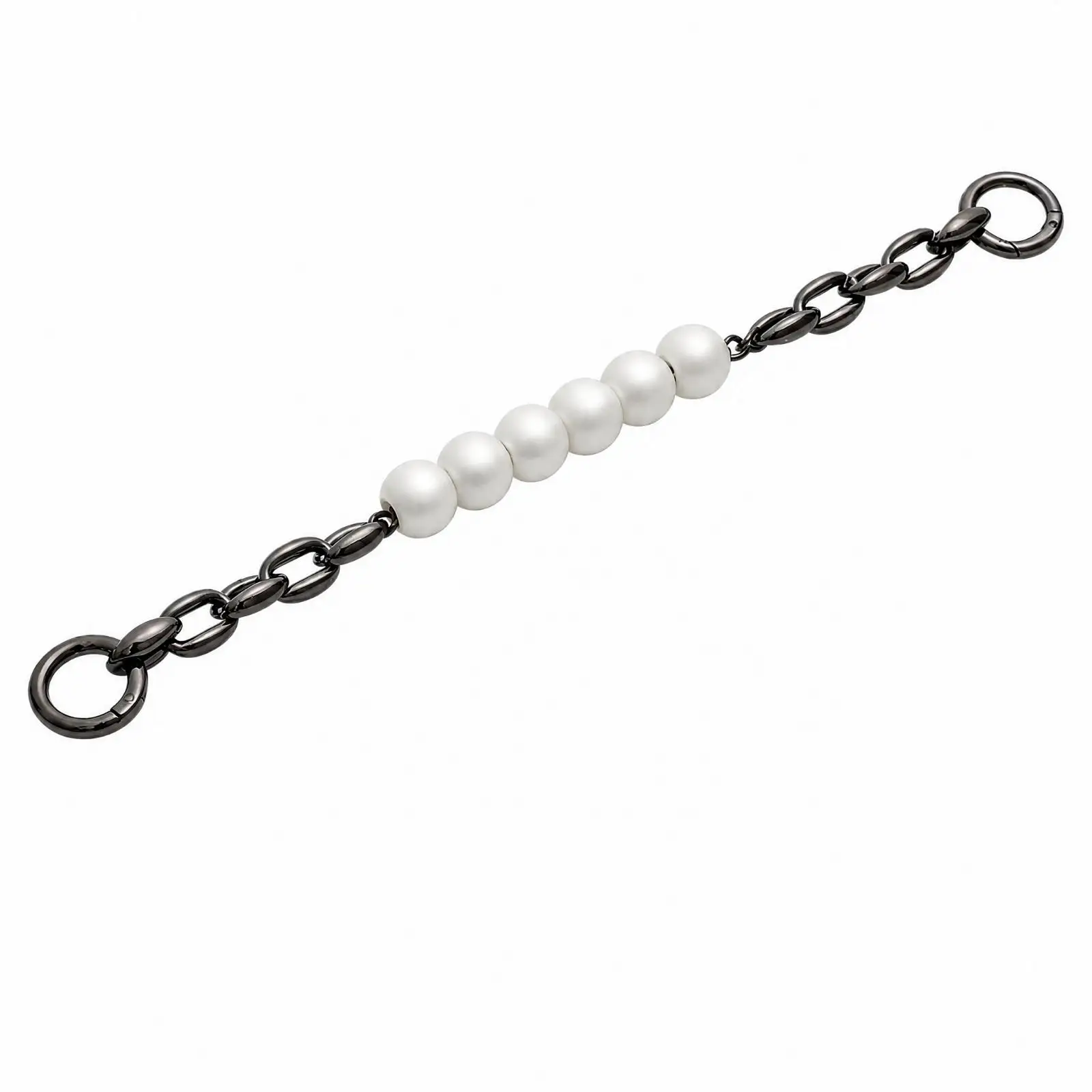 Luxury Imitation Pearl Chain Strap for Handbag Alloy Shoulder Strap Extension Chain for Purses Clutches Women Girls Accessory
