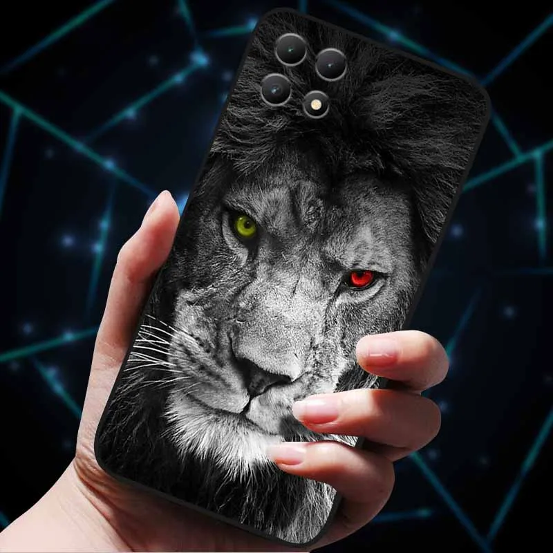 For T-Mobile Revvl 7 5G Case 7Pro 5G 2024 Wolf Lion Soft Silicone TPU Back Cover for T-Mobile REVVL 7 Phone Case T Phone 2 5G