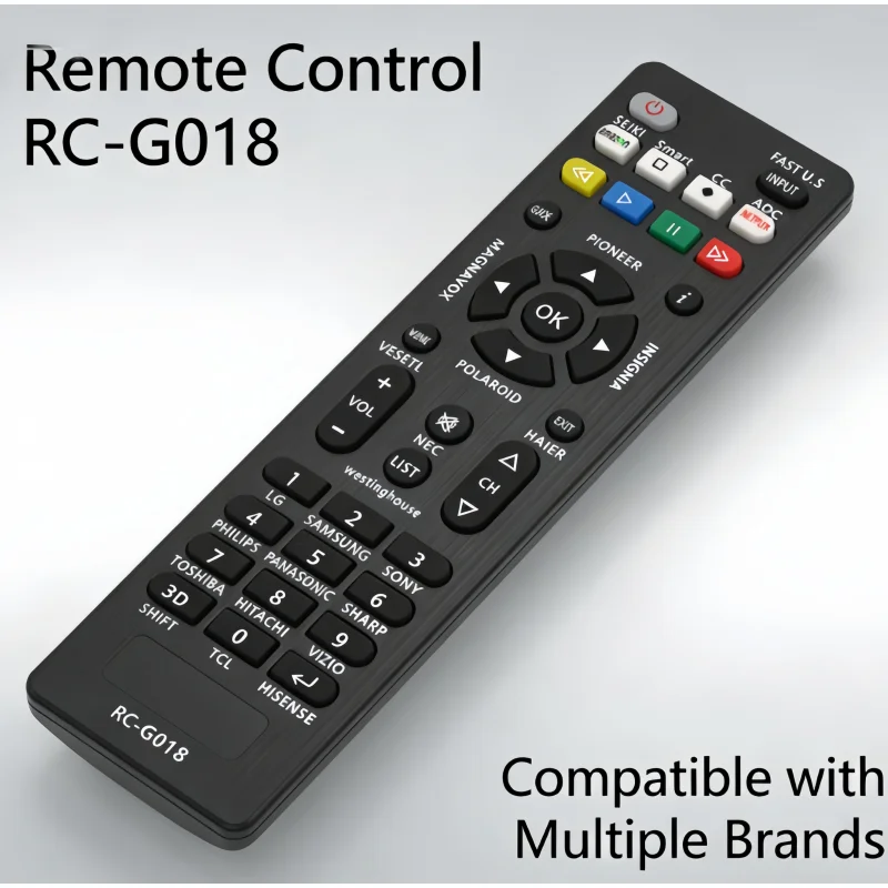 Universal RC-G018 TV Remote Control Replacement for  Samsung Sony Philips Sharp Hisense TCL & More Brands