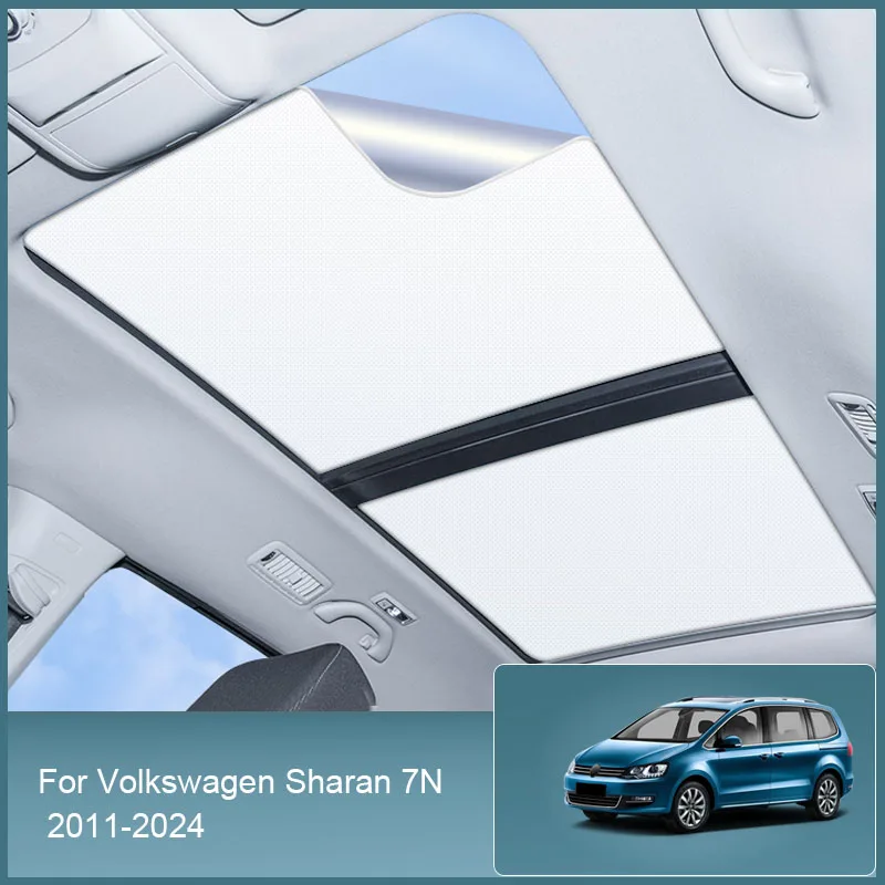 

For Volkswagen Sharan 7N 2011-2024 Car Electrostatic Adsorption Sunroof Sunshade Heat Insulation Internal Auto Accessory