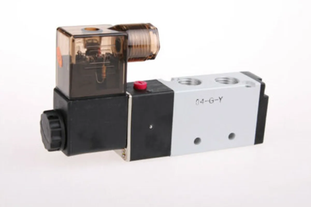 Detalle 2 de Electroválvula 4V210-06 4V210-08 AC 220V 110V DC 24V 12V Solenoid Air Valve 5port 2position 1/8\ Neumática
