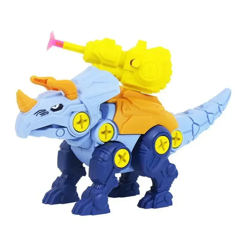 Children\'s Dinosaur Construction Boy Toy Set Educational Designer Model Screwdriver Disassembly Assembly Puzzle Toys for Kid