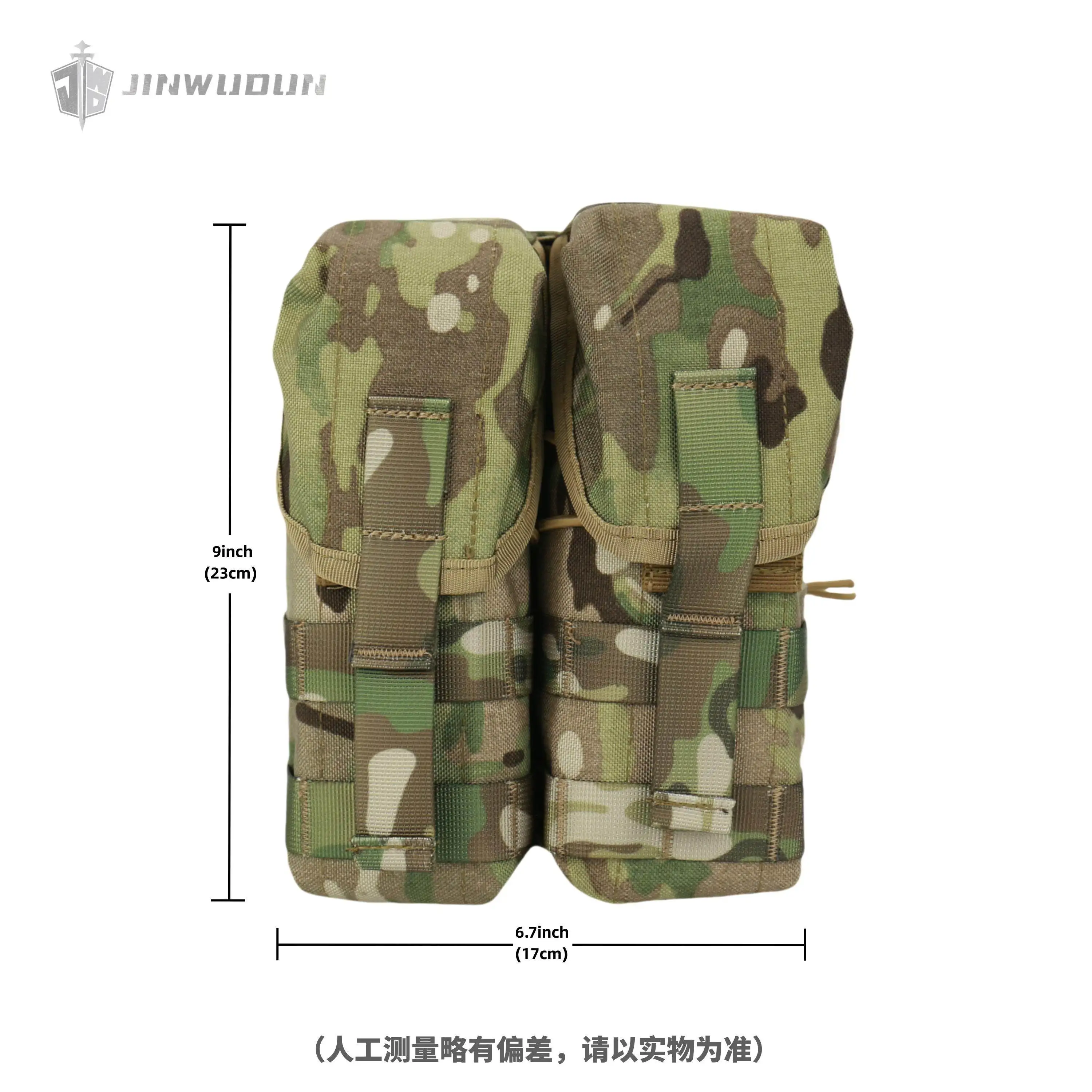 Chaleco táctico MOLLE nylon 1000D con doble portacargadores para AK/AR - imagen 5