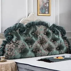 European Headboard Cushions Bed Back Cushion Large Bed Backrests Pad Double-sided Upholstered Pillows Washable 1.5M 1.8M