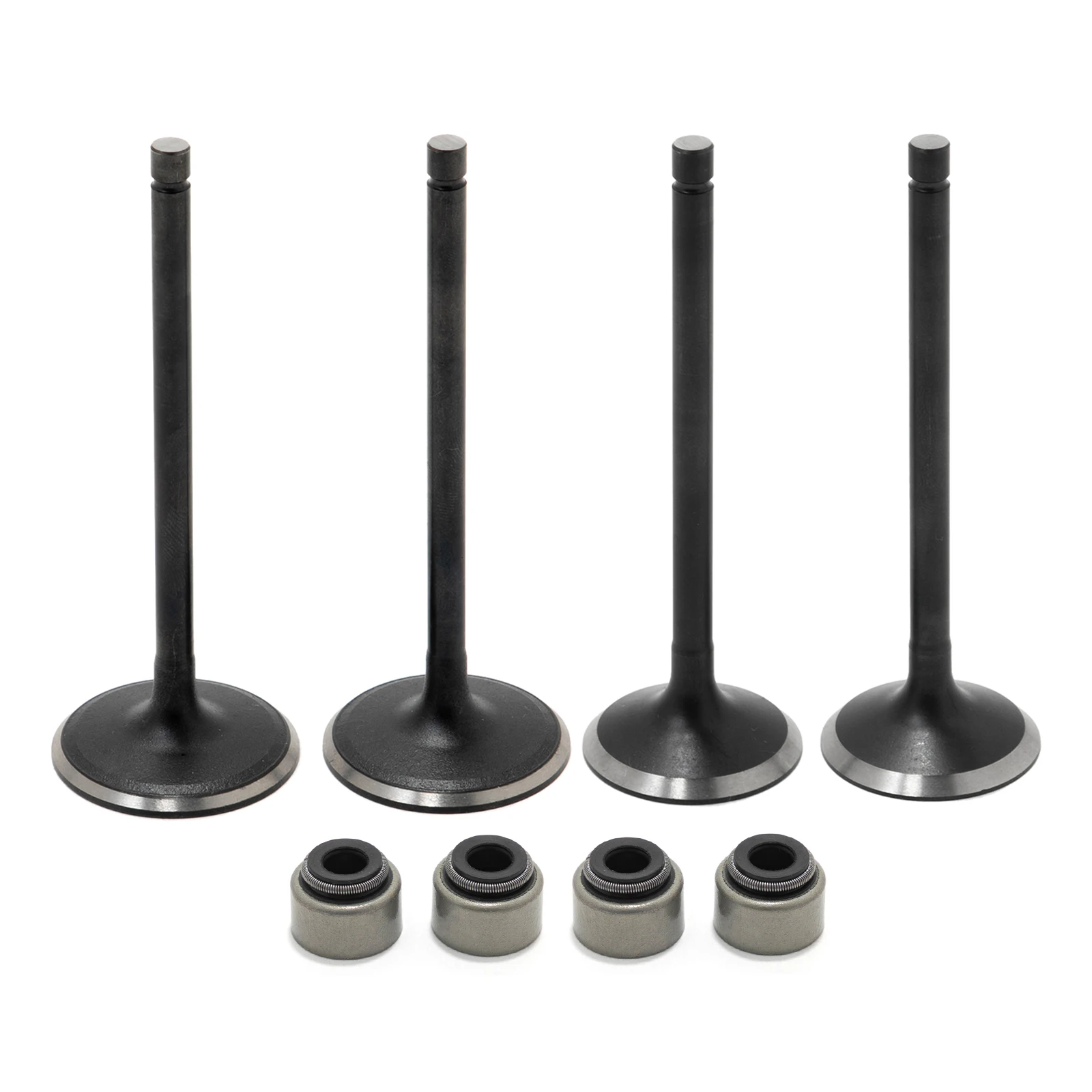 BIKINGBOY 2 Einlass + 2 Auslassventilschaftdichtung KX450F 06–18 07 08 09 10 11 12 13 14 15 KX250F 04–19 KX 250 450 KX250 KX450 19–22