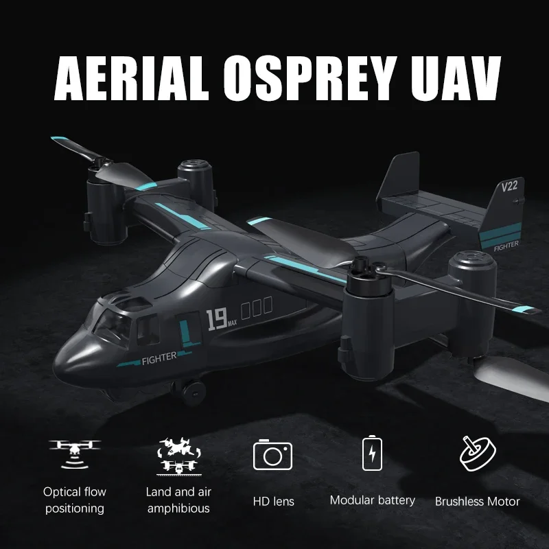Max RC UAV Osprey Helicopter with Camera 4K HD Fly Around Remote Control Drone Brushless Quadcopter Toys for Adults