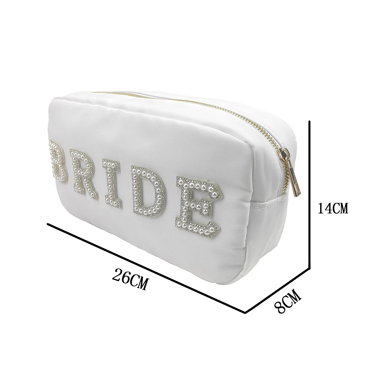 Team Bride Makeup Gift Bag Outdoor Nylon Bridal  Bag Wedding Bridesmaid Wedding Decoration  Bride To Be Hen Night Bridal Shower