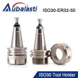 Aubalasti Stainless Steel ISO30 Collet Chuck ER32 Balance Collet Chuck  ISO30-ER32-50 For CNC Milling Lathe Tool