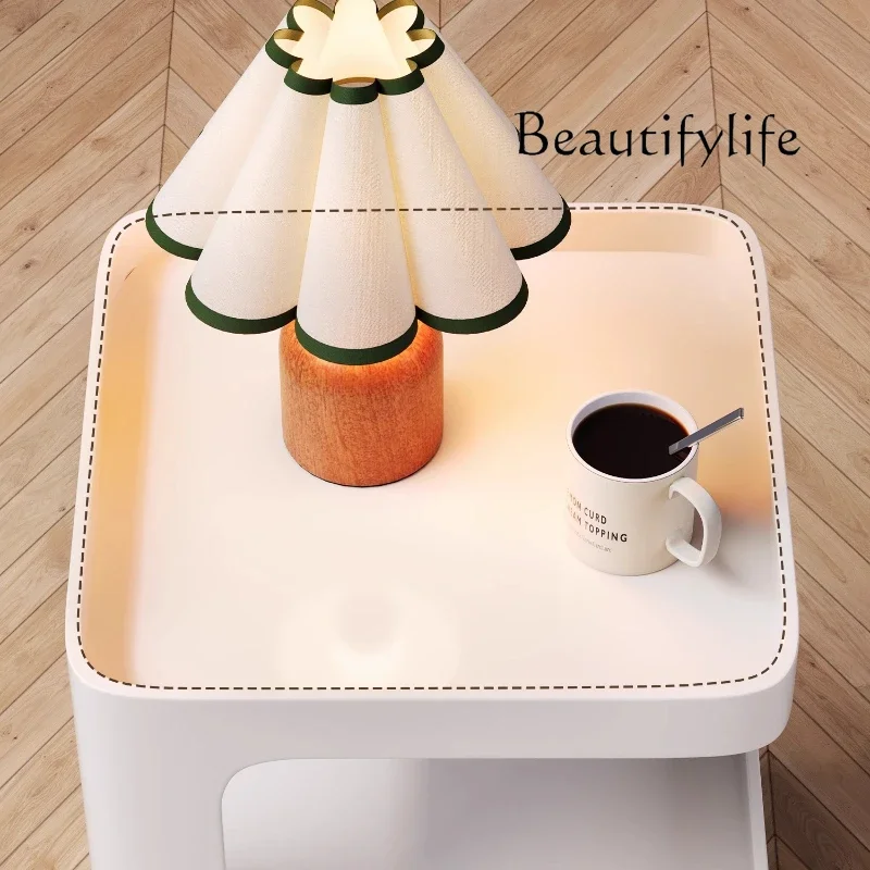 

Pd BJ Iron Living Room Sofa Side Table Aesthetic Storage Designer Luxury Coffee Table Storage Space Saving Mesa Centro Salon Fur