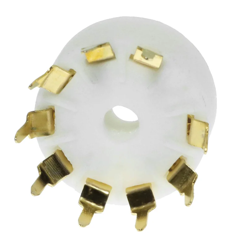 

Suitable 10PCS Tube Sockets For 12AX7 12AT7 12AU7 6DJ8 ECC82 5670 6922 Hifi Audio Vintage AMP Gold