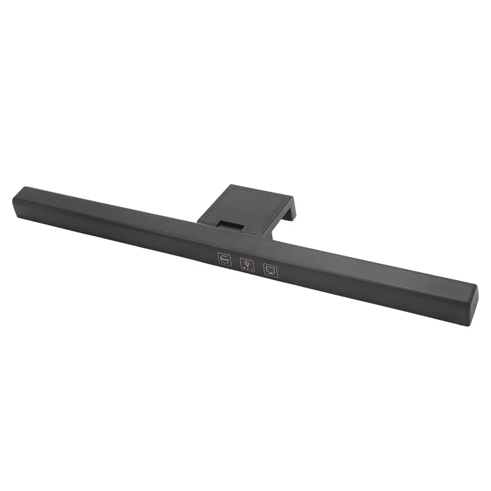 ABS Monitor Light Bar Touch Control Black Computer Monitor Lamp Dimmable Color Temperature No Glare USB Lamp E-Reading