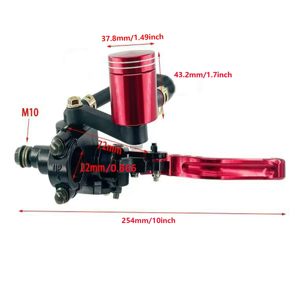 Universal 22mmMaster Cylinder Brake Hydraulic Clutch Leve Left Right Motorcycle Brake Pump Assembly for Honda Yamaha Aprilla BMW