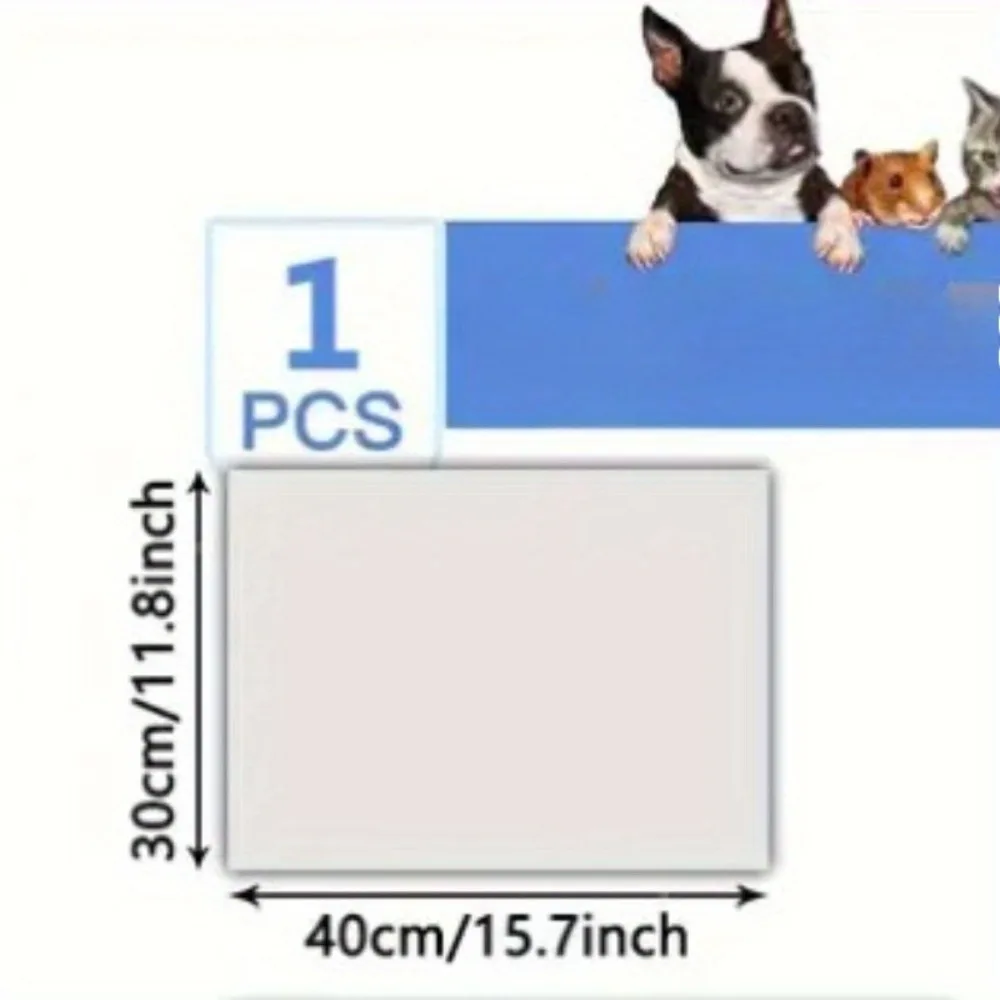 Non-Slip Quick-Dry Pet Feeding Mat with Geometric Paw Print - Durable Polyester, Spill-Proof Easy to Clean, Suitable for Dogs