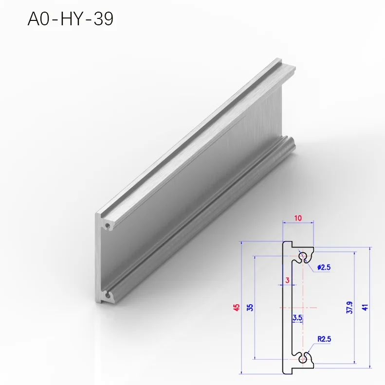 Extrusion Aluminum 6063 Side Panel Profile Aluminum Profile Aluminum Alloy Aluminum Plate CNC Technical Factory Customizable