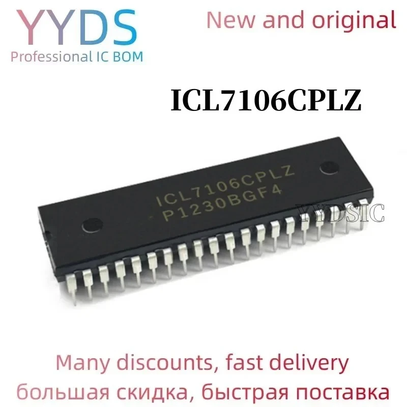 2PCS ICL7106CPLZ DIP40 ICL7106 DIP 7106CPLZ DIP-40 new and original IC