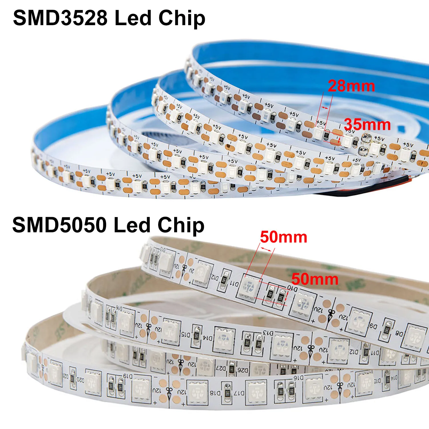 5V/12V/24V UV Led Strip Ultraviolet Purple Light 60/120Led/m Waterproof 3528/5050SMD Tape Lamp for DJ Fluorescence Party