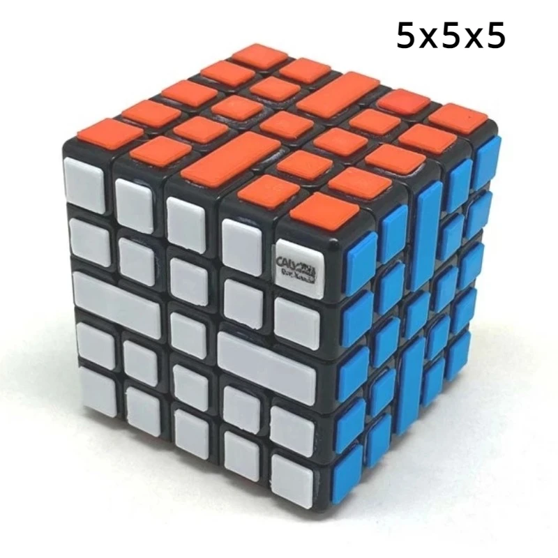 Calvin 'S Puzzel 5X5X5 Kubus 4X5X5 B455 Bandage Kubus Zwart Lichaam Magische Kubus Educatieve Speelgoedspellen En Puzzels Voor Kinderen