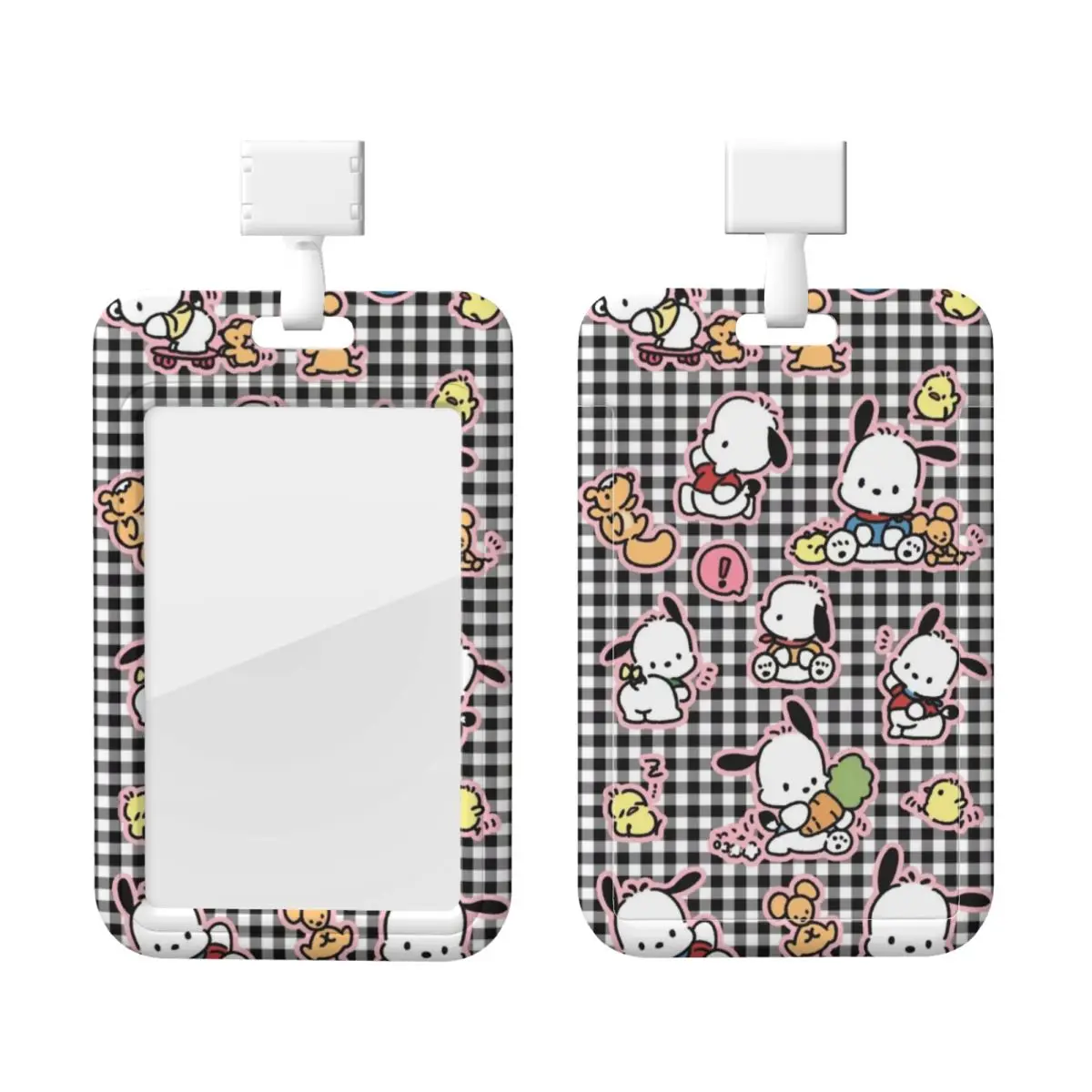 

Custom Anime Pochacco Credit Card Holders Neck Strap Lanyard ID Badge Card Holder For Hospitals Engineers Card Holder