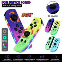 Hot Sale Joy Controller BT 5.2 RGB LED L/R Joypad for Nintendo Switch/Lite/Oled JoyCon Gamepads Joystick with Dual Vibration