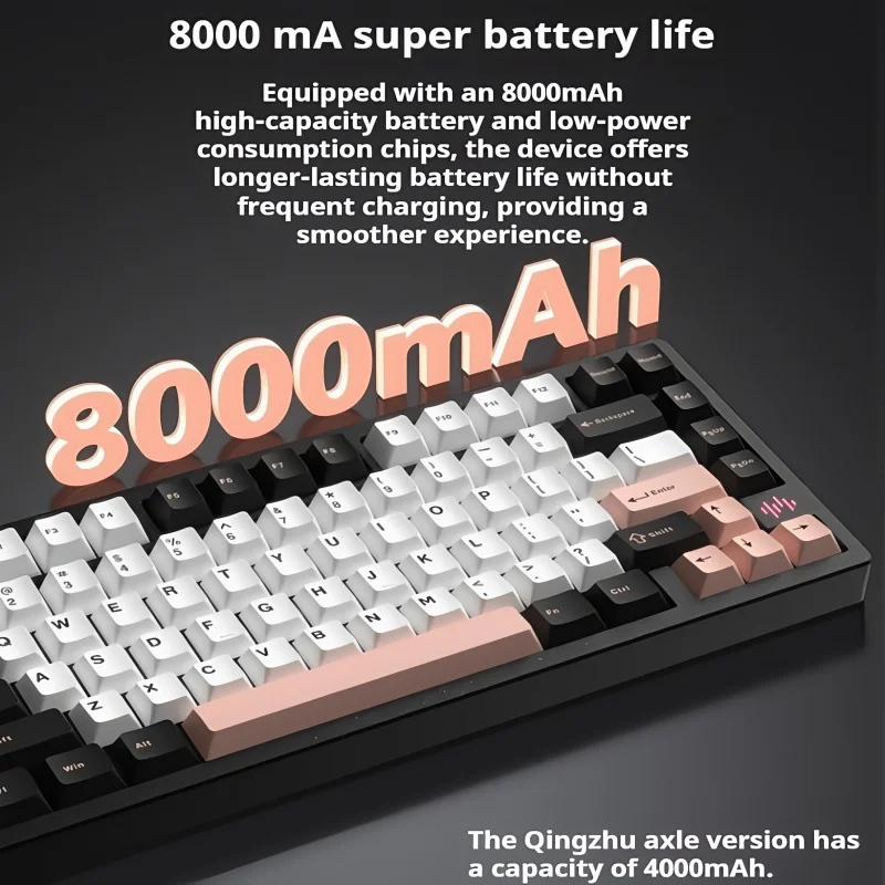 WAVE75 Mechanical Keyboard Customization Three mode Connection Aluminum Alloy Wireless RGB Silk Smooth Touch Gasket Structure