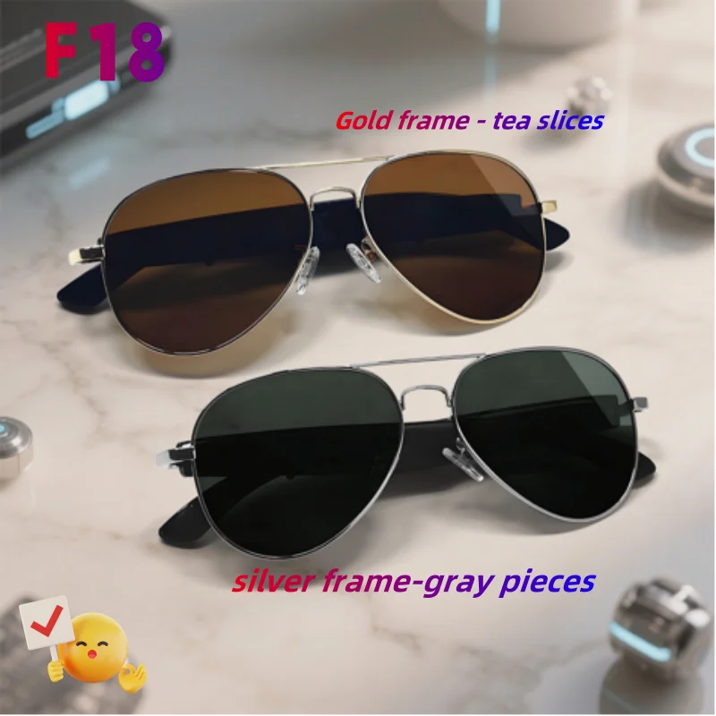 

F18 Specification of AI Intelligent Translation Glasses Sunglasses Voice Remote Control Music Eyewear Waterproof Eyeglasses