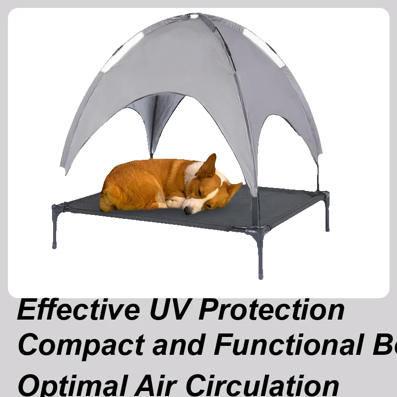 Tienda de campaña para perros, tienda de campaña para perros, sombrilla plegable suave, alta carga, transpirable, aislante para viajes, coche de razas pequeñas, Camping