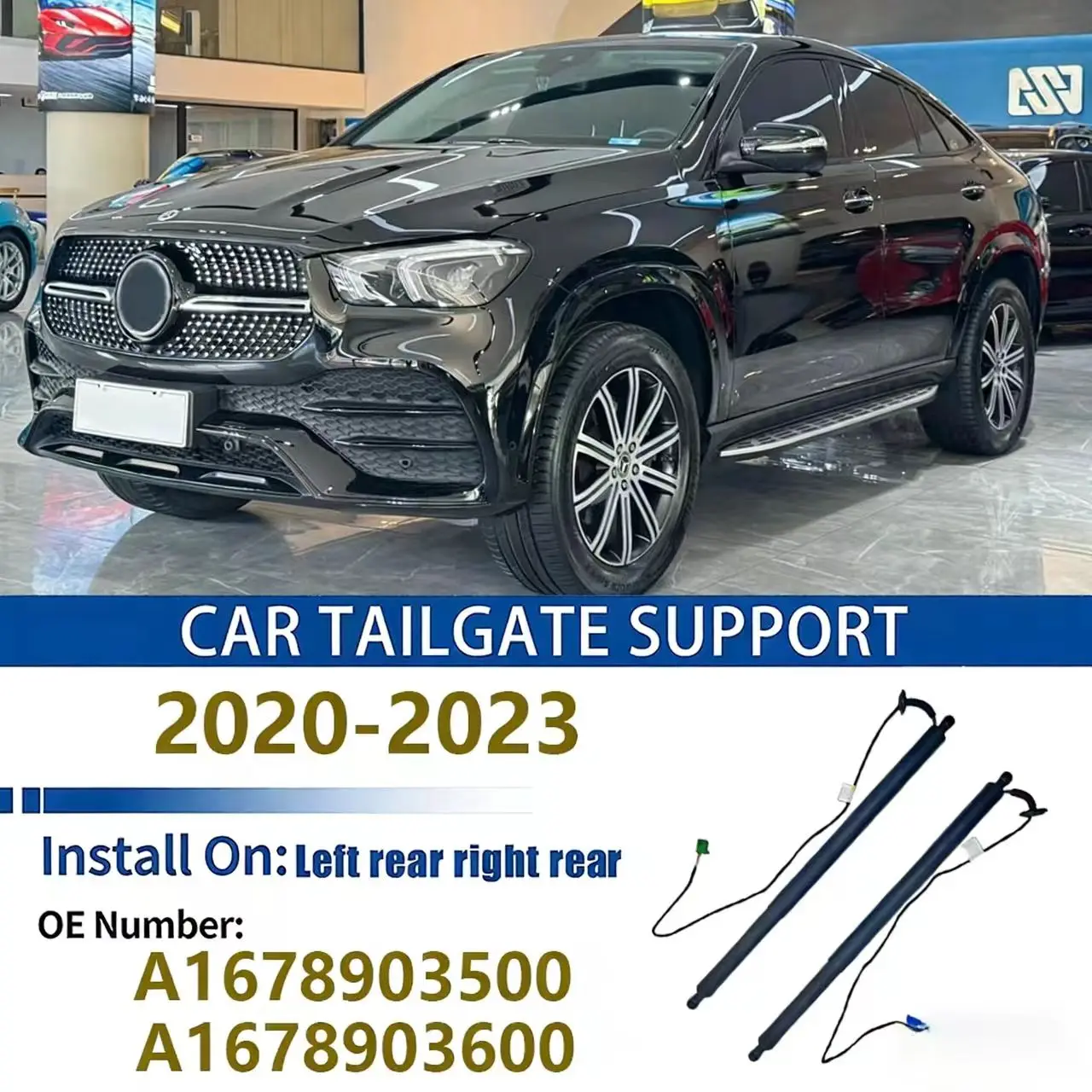 Tailgate Support Rod Rear For Benz GLE Coupe C167 2020-2023 Tailgate Strut Electric Support Struts A1678903500 A1678903600 view 3