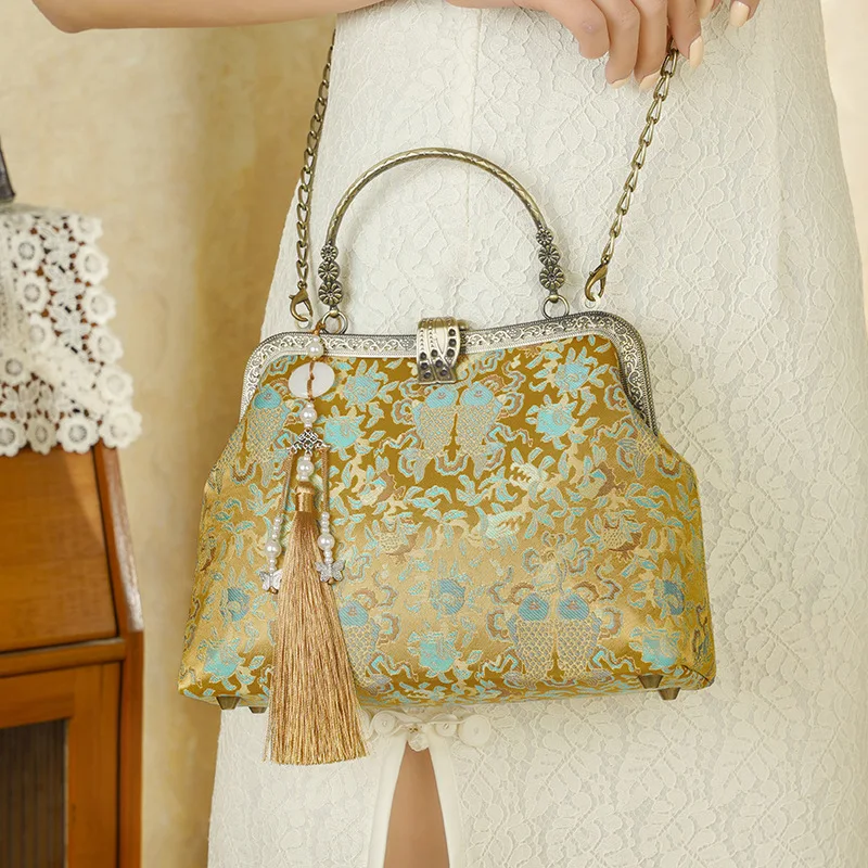 Women Retro Ibiza Boho Chic Hippie Gypsy Medium Size Handbag Female Vintage Victorian Tribal Ethnic Aztec Chinese Shoulder Bag view 2