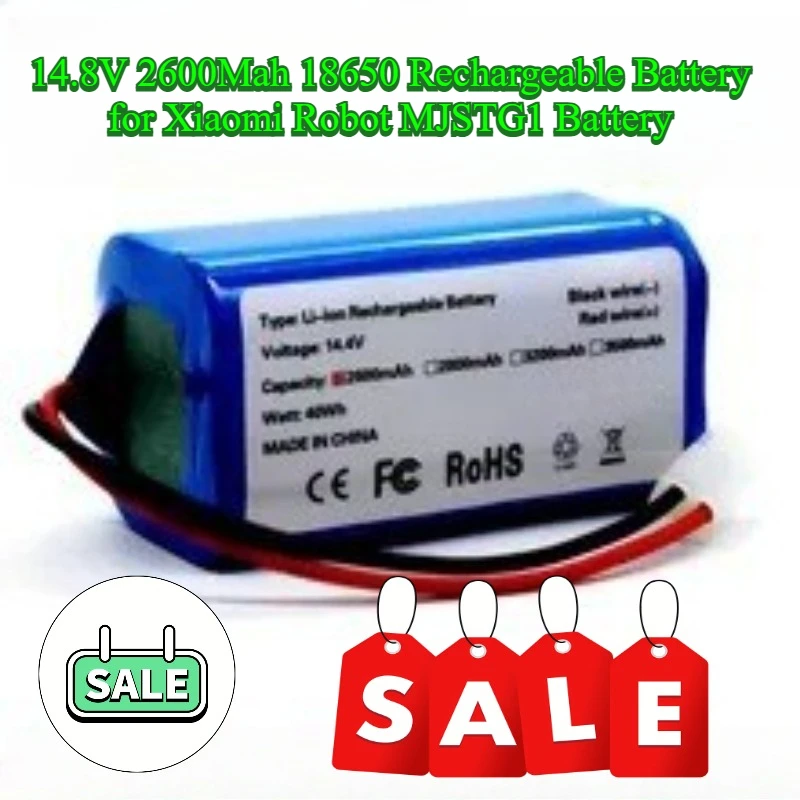 

14.8V 2600Mah 18650 Rechargeable Battery for Xiaomi Robot MJSTG1 Battery