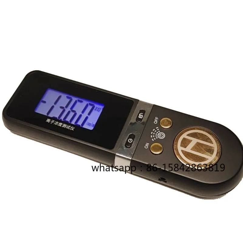 High Quality Portable Negative Ion Concentration Detector Air Ion Concentration Tester Gold Plated Blue Screen Display