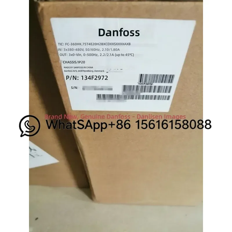 Danfoss FC-360 Frequency Converter Inverter Drive VFD AC Speed Controller Model HK75T4E20H2BXCDXXSXXXXAXBX 134F2972
